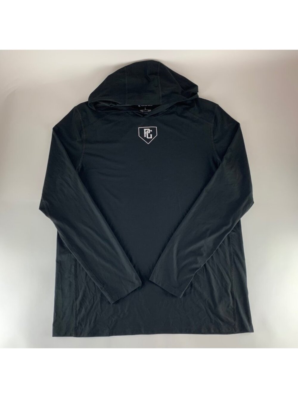 Perfect Game Black Hooded Athletic Pullover Mens Large